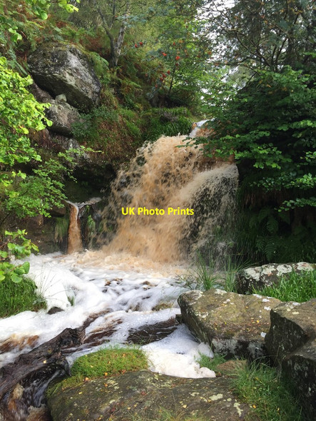 Photo 6"x4" Waterfall on the Rimside Burn Edlingham c2020