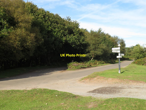 Photo 6"x4" Road junction near Crowcombe Friarn c2020