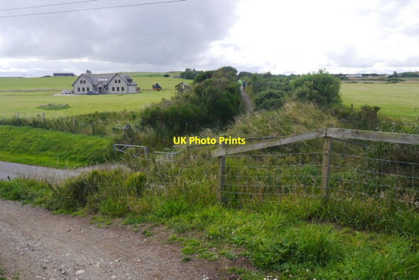 Photo 6"x4" Road crossing, Formartine and Buchan Way Rathen c2020