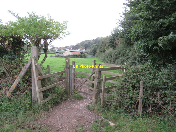 Photo 6"x4" Footpath gate near Axbridge Axbridge c2020