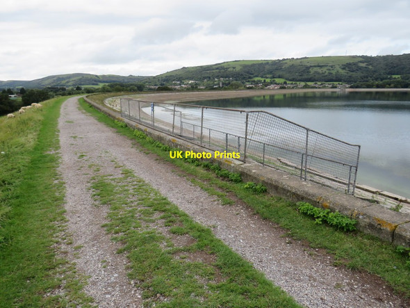 Photo 6"x4" Path around Cheddar reservoir Axbridge c2020