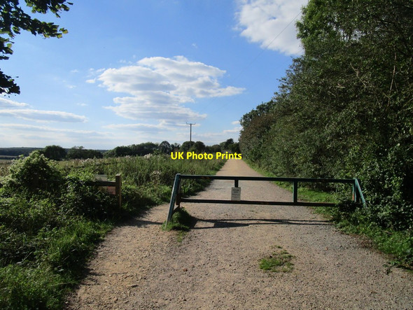 Photo 6"x4" Bridleway to Top Lodge Duddington c2020