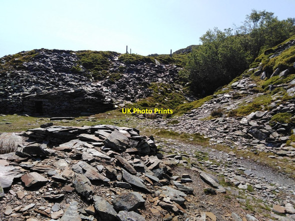 Photo 6"x4" Quarry on the slopes of Tal y Fan Penmaenan c2020