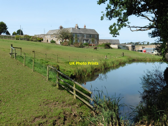 Photo 6"x4" Pond at Eastleigh Manor Eastleigh\/SS4827 c2020