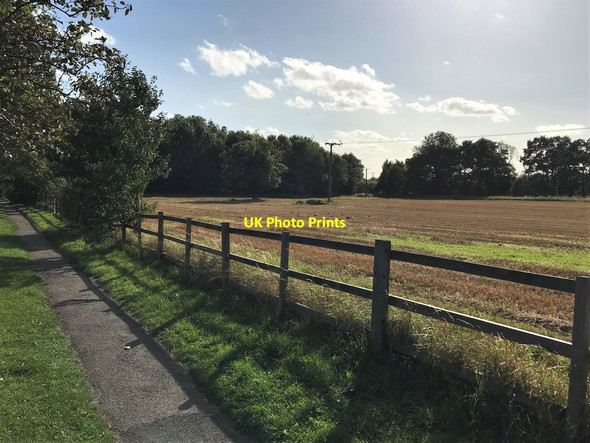 Photo 6"x4" Ploughed Field Adjoining Moor Pond Wood Hucknall c2020
