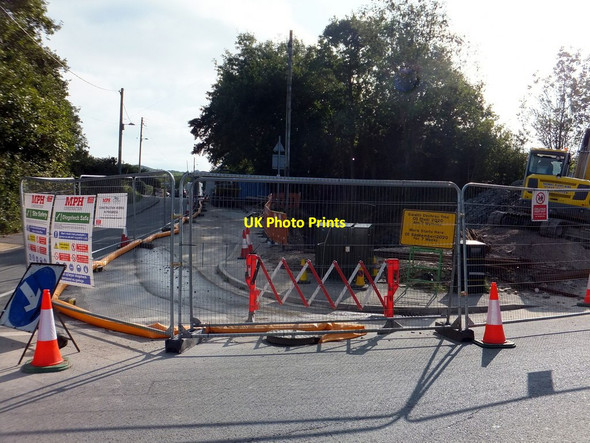 Photo 6"x4" Major works on the culvert at Maes Hyfryd Llansanffraid Glan Conwy c2020