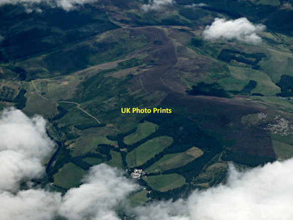 Photo 6"x4" Glenormiston from the air Innerleithen c2020