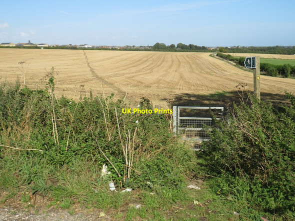 Photo 6"x4" Public footpath near Poundbury Dorchester\/SY6890 c2020