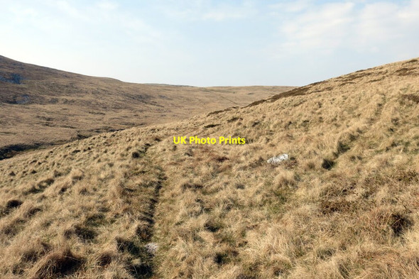 Photo 6"x4" Llwybr ceffyl i Landdeusant \/ Bridleway to Llanddeusant Esgair Ddu\/SN7820 c2021