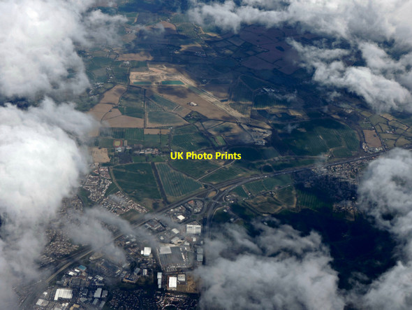 Photo 6"x4" Former RAF Boreham from the air Boreham\/TL7509 c2015 P1
