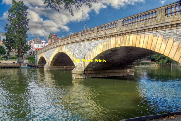 Photo 6"x4" Workman Bridge Evesham c2013