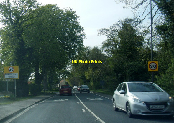 Photo 6"x4" A63 at Monk Fryston village boundary Monk Fryston c2021