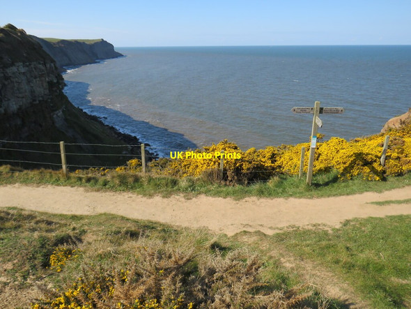 Photo 6"x4" Footpath junction near Hawsker High Hawsker c2021