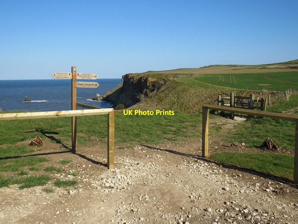 Photo 6"x4" Coastal footpath at Saltwick, near Whitby Whitby\/NZ8910 c2021