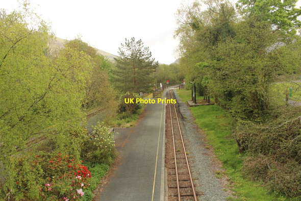 Photo 6"x4" View from the footbridge at Waunfawr station Croesywaun c2021