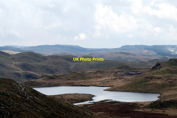 Photo 6"x4" Llyn Pond Gwaith reservoir viewed from Bwlch Graig-fawr Ffair-Rhos c2021