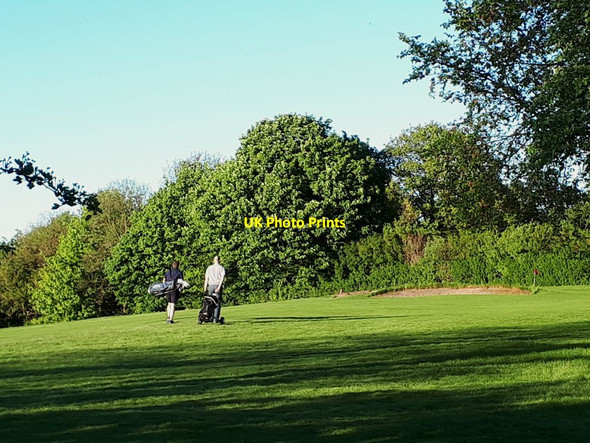 Photo 6"x4" Evening play on Gotts Park golf course Upper Armley c2021