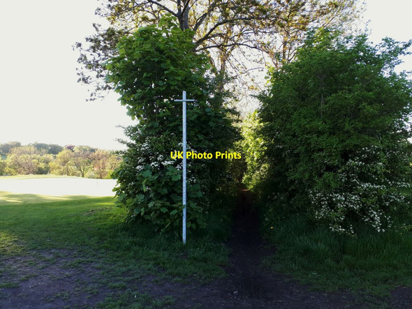 Photo 6"x4" Footpath across Gotts Park golf course Upper Armley c2021
