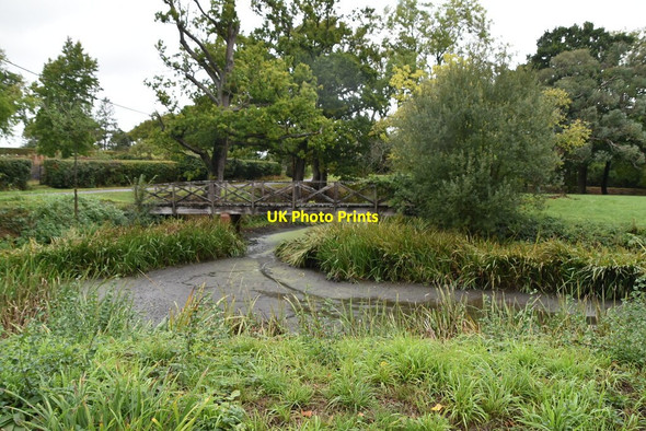 Photo 6"x4" Moat, Broxham Manor Four Elms\/TQ4648 c2020