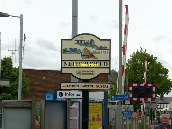 Photo 6"x4" Netherfield 'village' sign Carlton\/SK6041 c2021