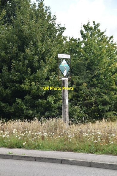Photo 6"x4" Leaves Green village sign Leaves Green c2020