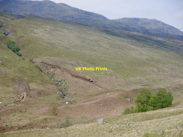 Photo 6"x4" Hydro electric works, Glen Kendrum Lochearnhead c2021