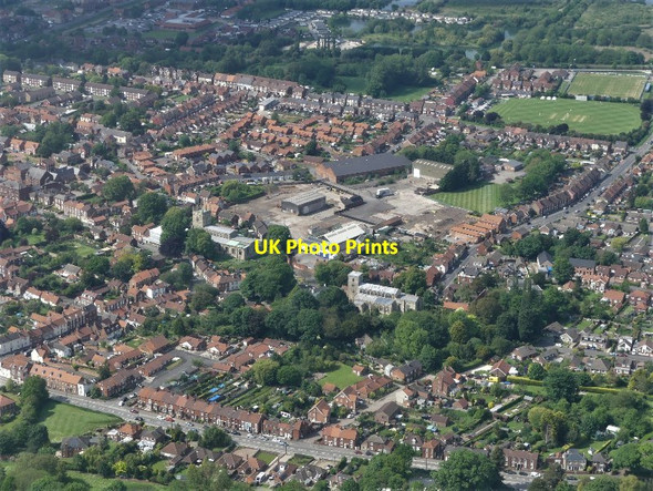 Photo 6"x4" St. Peter's Saxon church, Barton-upon-Humber: aerial 2021 (3) Barton-Upon-Humber c2021