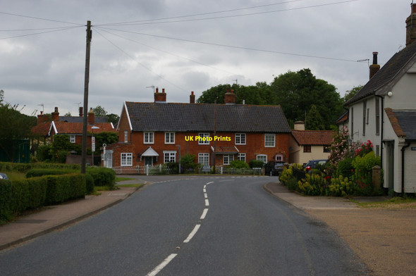 Photo 6"x4" Dennington: village centre Dennington\/TM2867 c2021