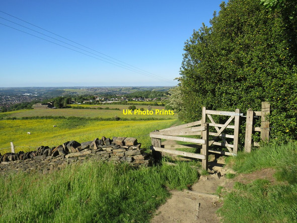 Photo 6"x4" Gate on a path near Huddersfield Huddersfield c2021