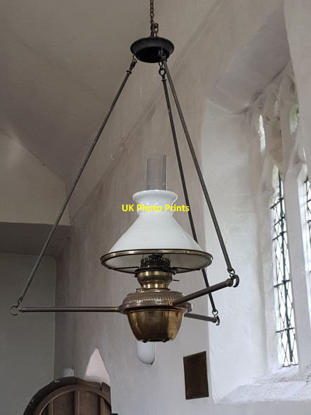 Photo 6"x4" Oil light, St Nicholas Church, Warndon Warndon c2021