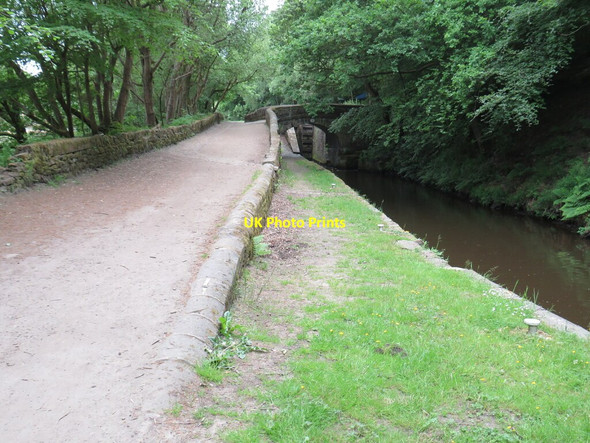 Photo 6"x4" Huddersfield Narrow Canal near Slaithwaite Hill Top\/SE0713 c2021 P1
