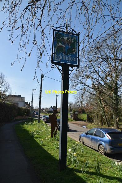 Photo 6"x4" Laddingford village sign Laddingford c2021