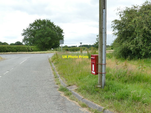 Photo 6"x4" Postbox on Hulme Hall Lane Allostock c2021