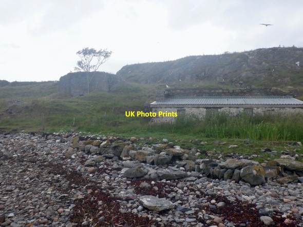 Photo 6"x4" Limestone quarry, Eilean nan Caorach Port Appin c2021