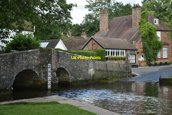 Photo 6"x4" Ford and bridge at Eynsford Eynsford c2021