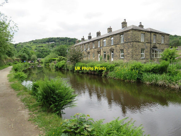 Photo 6"x4" Sandhill Cottages, near Marsden Lingards Wood c2021