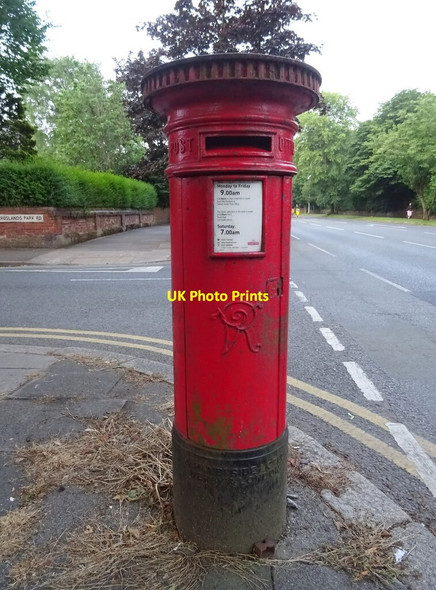 Photo 6"x4" Victorian postbox on Abbey Road, Barrow-in-Furness Barrow-In-Furness c2021