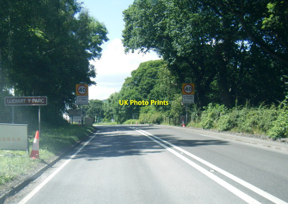 Photo 6"x4" A5 at Llidiart-y-Parc village boundary Llidiart-y-Parc c2021