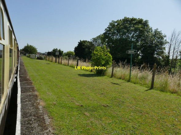 Photo 6"x4" Green platform at Washford station Washford\/ST0441 c2021