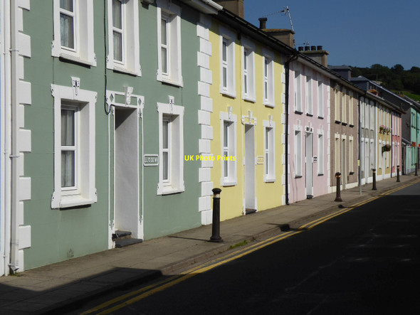 Photo 6"x4" Terrace houses Aberaeron c2021