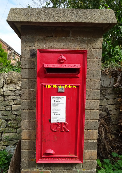 Photo 6"x4" George V postbox, Bredon's Norton Bredon's Norton c2021