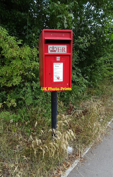 Photo 6"x4" Elizabeth II postbox on Swinesherd Lane Trotshill c2021