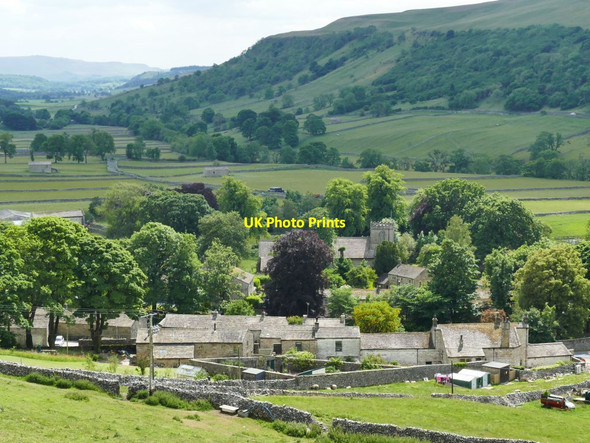 Photo 6"x4" Kettlewell village from Top Mere Road Kettlewell c2021