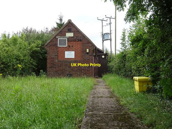 Photo 6"x4" Telephone exchange near Cotheridge Howsen c2021