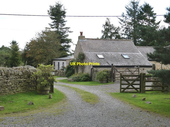 Photo 6"x4" Gateway to Quarry House Farm Snods Edge c2021