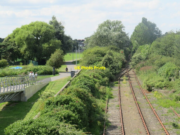 Photo 6"x4" Disused railway tracks, Hamworthy, near Poole Poole\/SZ0191 c2021