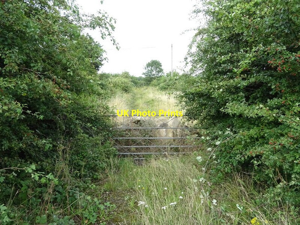 Photo 6"x4" Blocked farm track off Tewkesbury Road (A4019) Cheltenham c2021