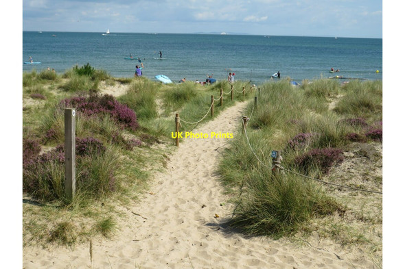 Photo 6"x4" Path onto Studland Beach Studland c2021