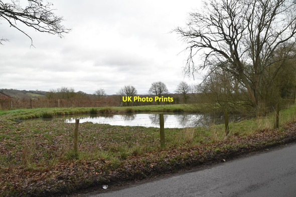 Photo 6"x4" Pond by Bedgebury Rd Goudhurst c2021