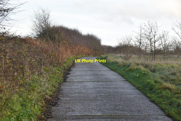 Photo 6"x4" Track across London Golf Course West Kingsdown c2020